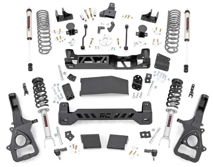 Rough Country 6" Coilover Lift Kit V2 shocks 19-up Ram 1500 4WD - Click Image to Close